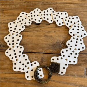 Lizard Thicket White Decorative Belt NWOT